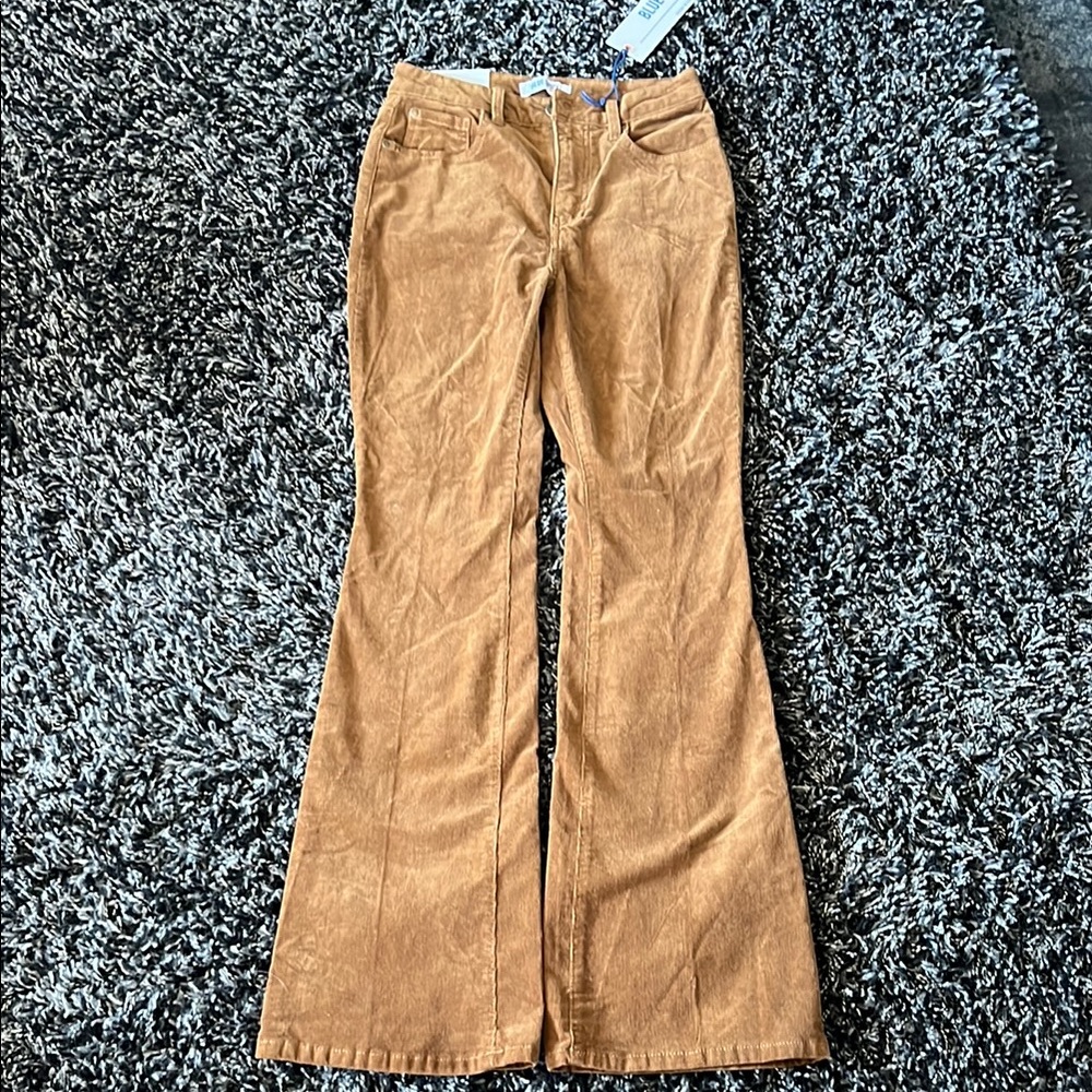 Blue Spice Brown Corduroy Flare Pants